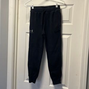 Medium, Under Armour joggers.